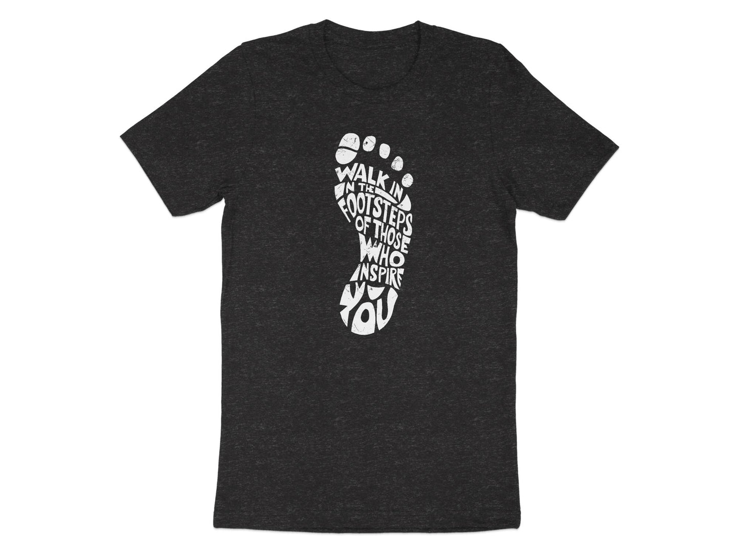 Walk In The Footsteps T-Shirt Charcoal