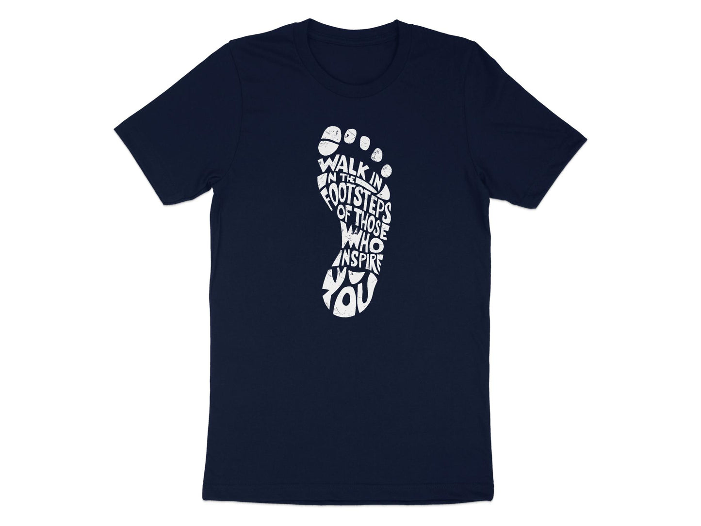 Walk In The Footsteps T-Shirt Navy