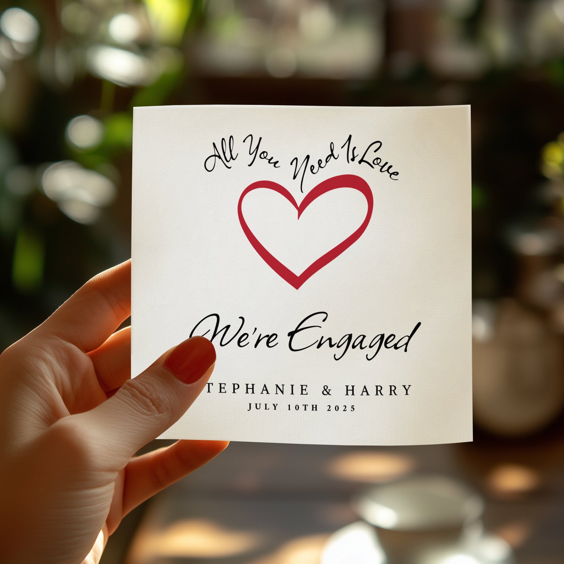 Wedding Engagement Custom Napkins Image 8