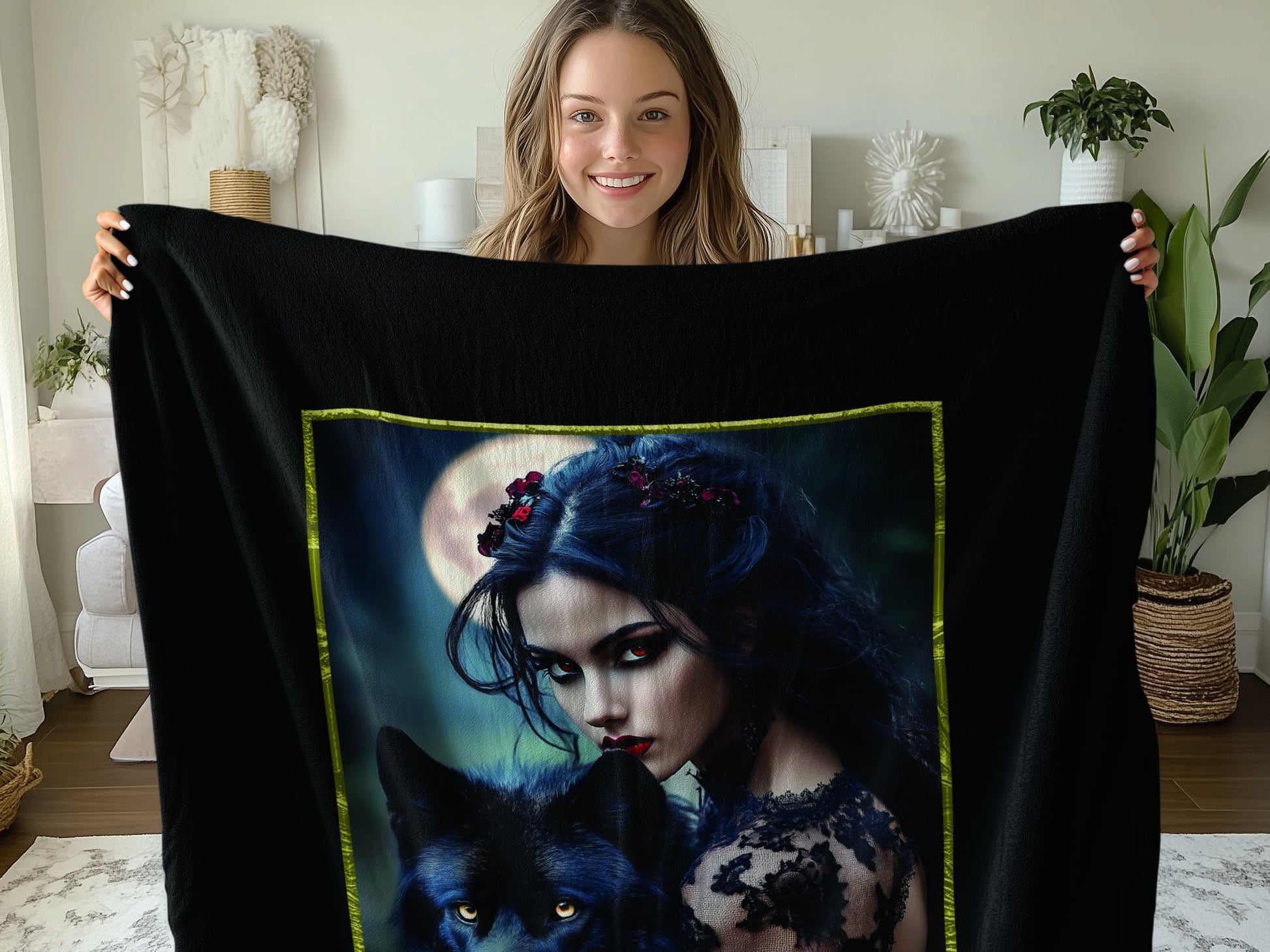 Wild Woman Arctic Fleece Blanket Image 3