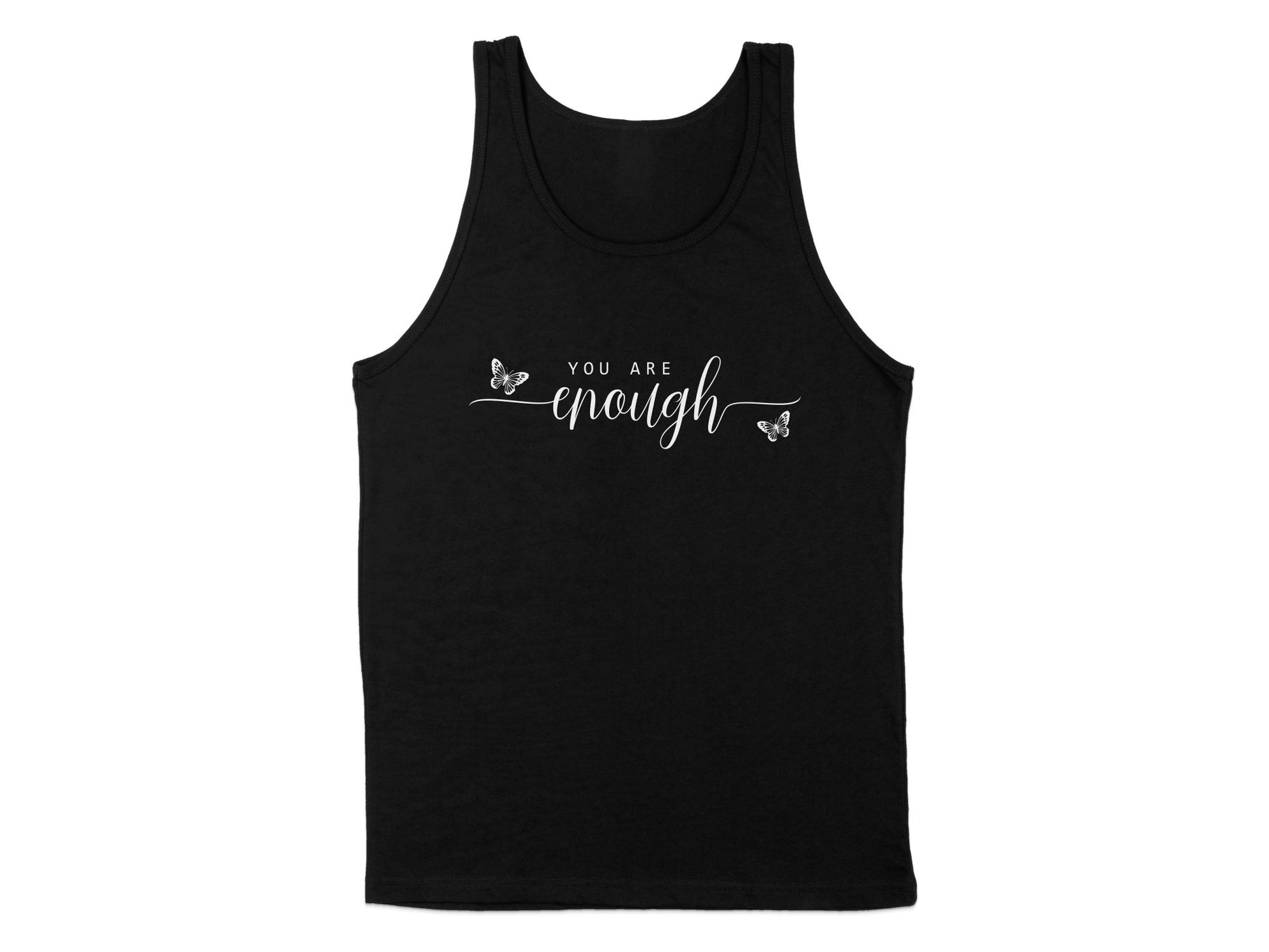 You Are Enough Tank Top Black