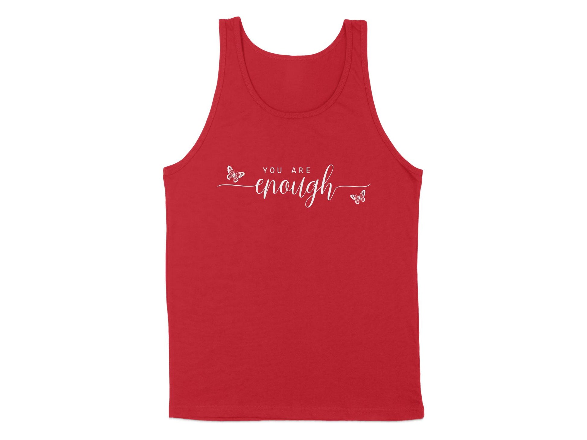 You Are Enough Tank Top Red