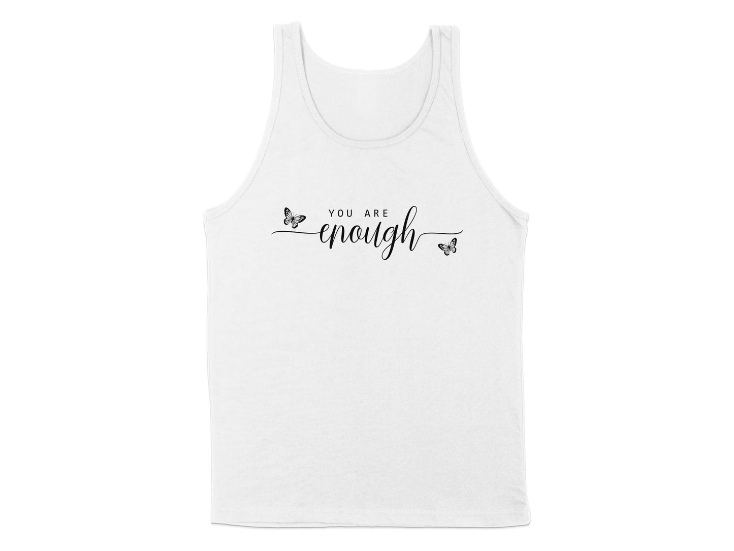 You Are Enough Tank Top White